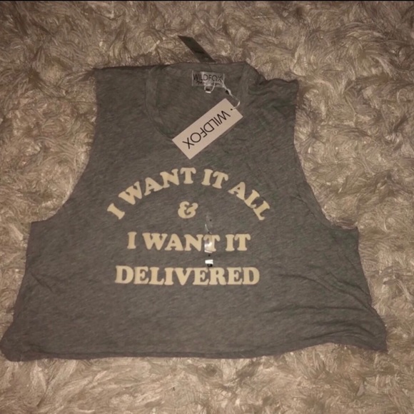 Wildfox 💋Cropped Tank. S & M - Picture 7 of 7
